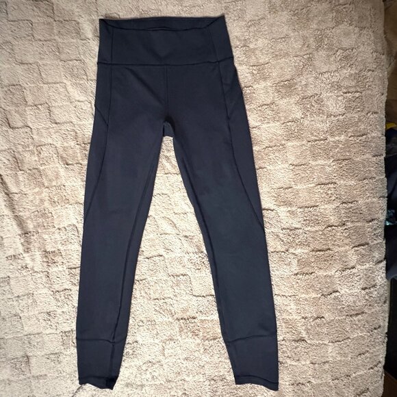 EXCELLENT Lululemon In Movement 7/8 Tight 25" Navy High-Rise Training Leggings 6 - Picture 3 of 10